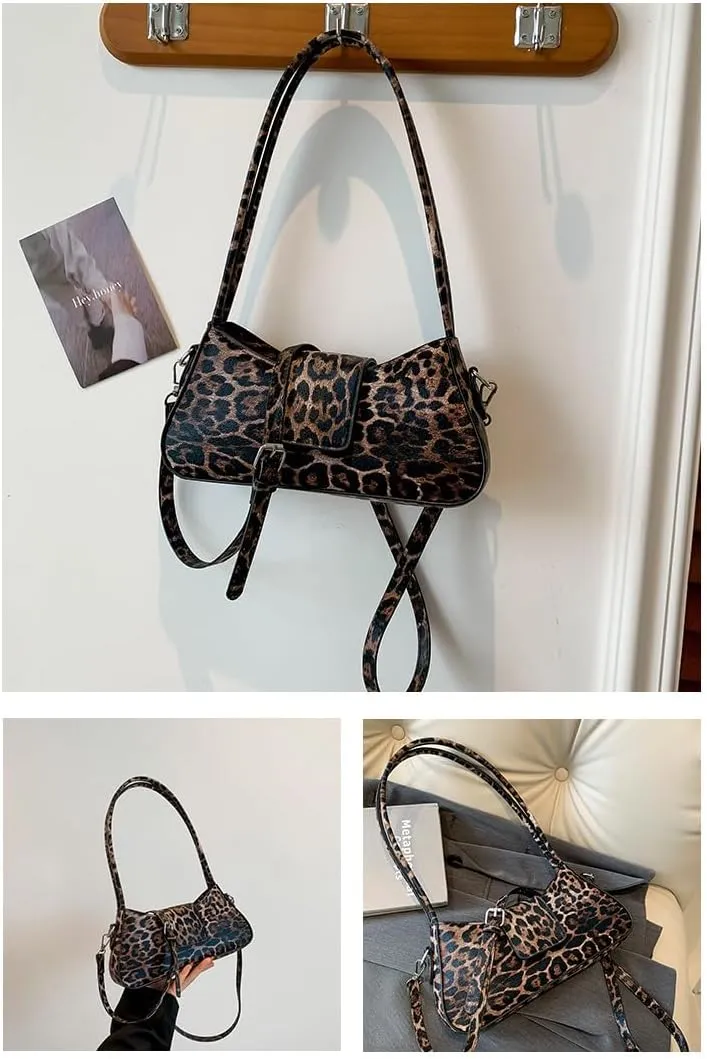 Womens Purses Crossbody Leopard Print Purse Y2k Purse Grunge Purse Mob Wife Aesthetic Purse