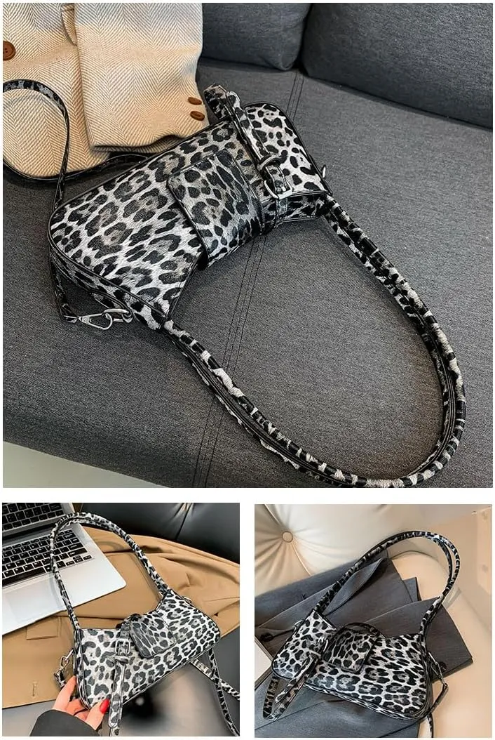 Womens Purses Crossbody Leopard Print Purse Y2k Purse Grunge Purse Mob Wife Aesthetic Purse