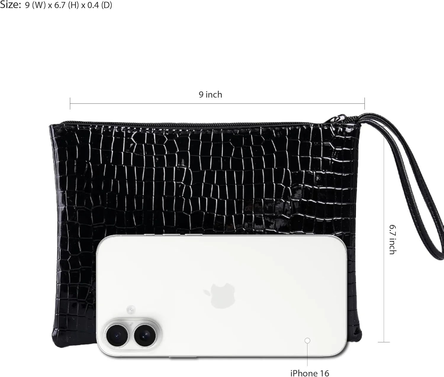 Women's Small Clutch Bag with Wrist Strap Evening Formal Party Wedding Guest Cocktail Prom Clutch Handbag