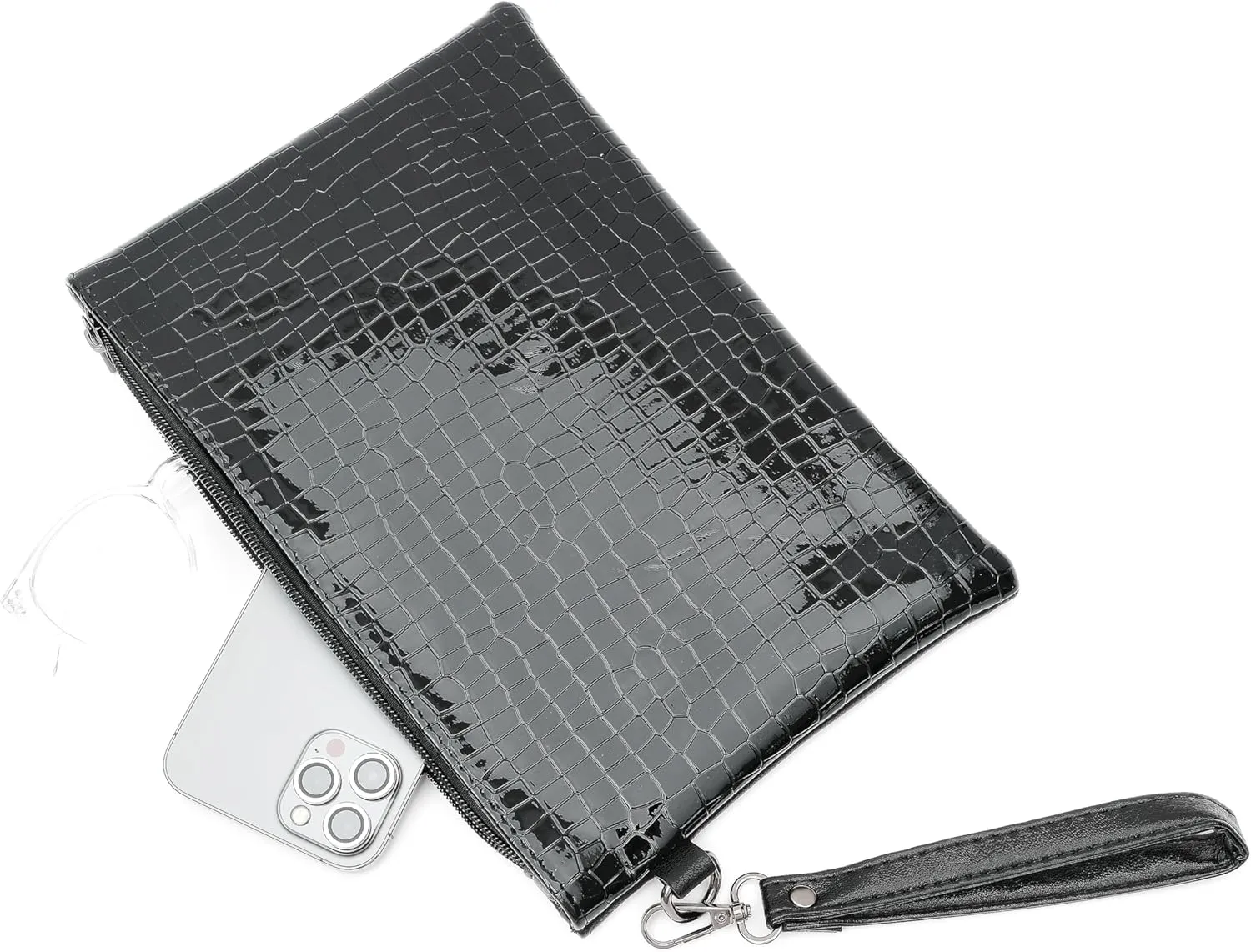 Women's Small Clutch Bag with Wrist Strap Evening Formal Party Wedding Guest Cocktail Prom Clutch Handbag