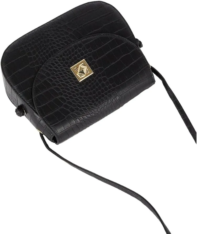 Womens/Ladies Tiffany Crocodile Print Crossbody Bag