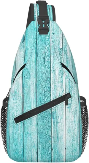 Wooden Planks Texture Wallpaper Print Stylish and Practical Crossbody Bag for All Your Travel and Daily Use