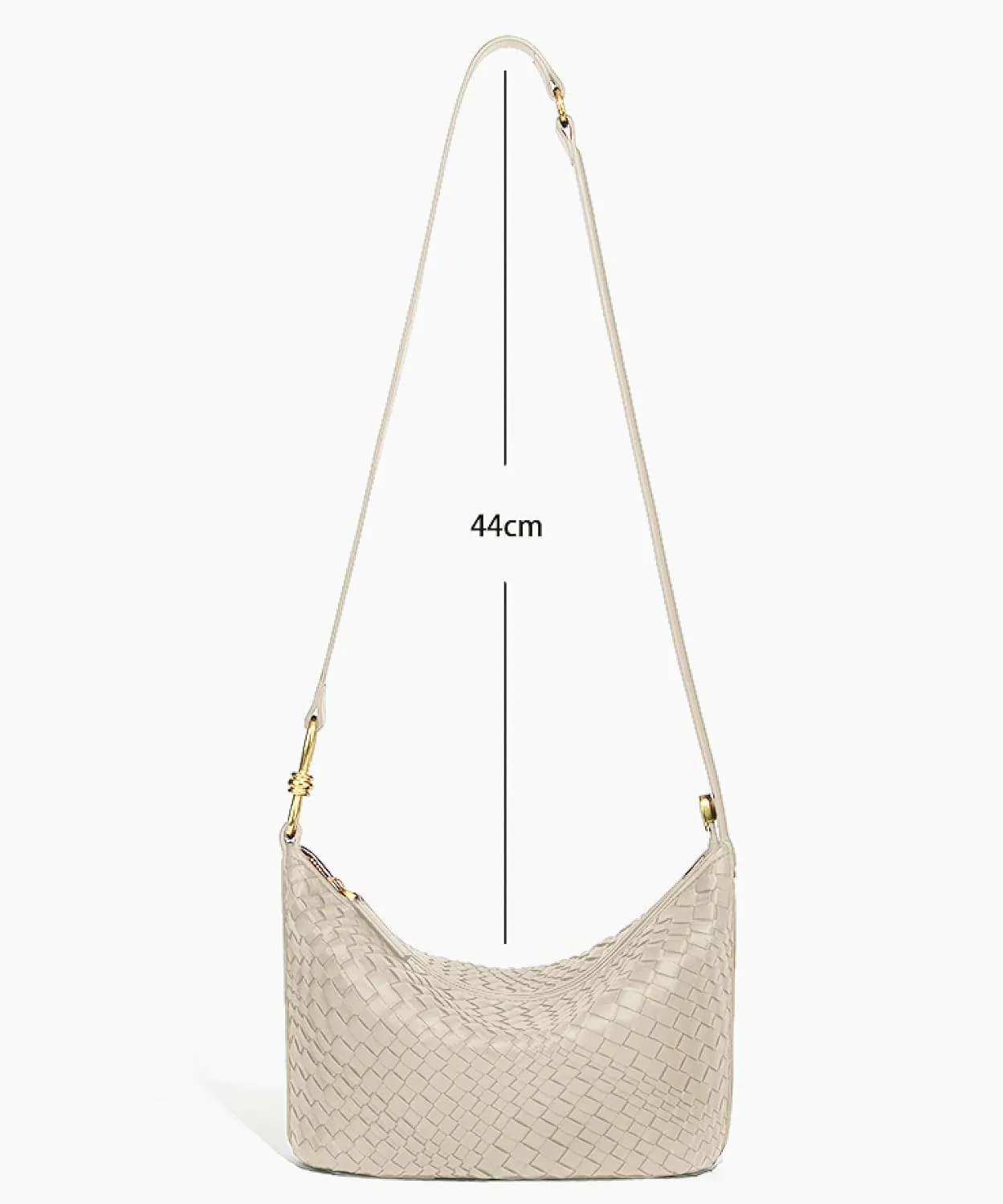 Woven Bag, Premium Leather with Adjustable Straps, Spacious & Organized. Versatile Crossbody, Shoulder Bag