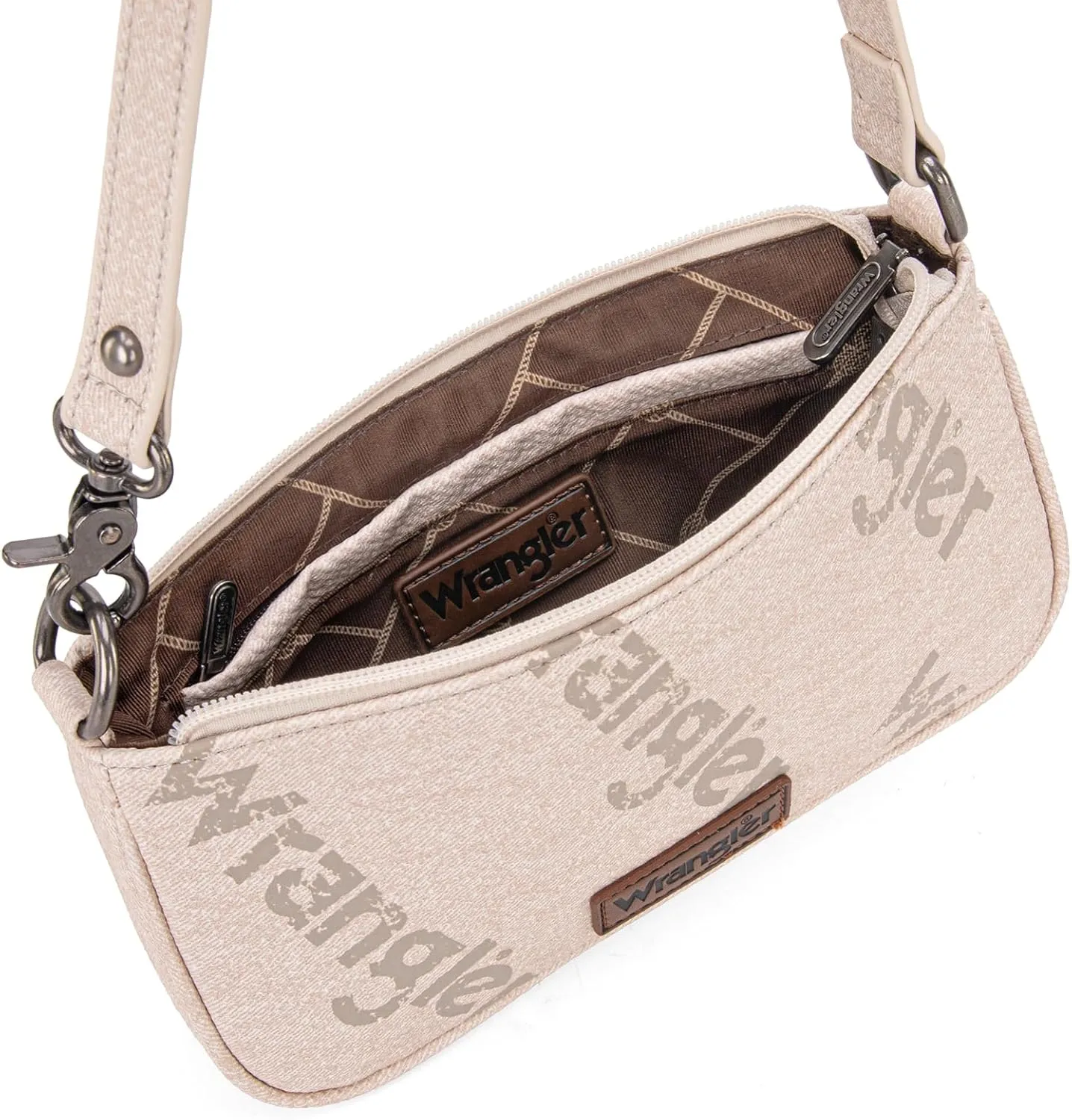 Wrangler Shoulder Bag for Women 90s Retro Top-Handle Hobo Handbag
