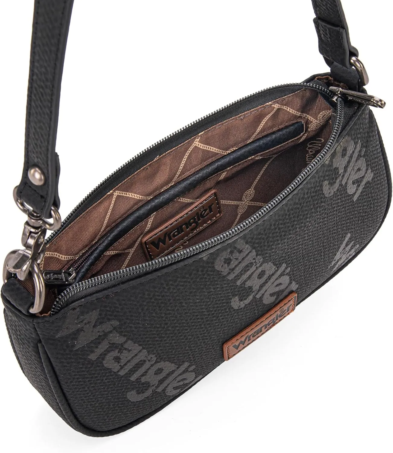 Wrangler Shoulder Bag for Women 90s Retro Top-Handle Hobo Handbag