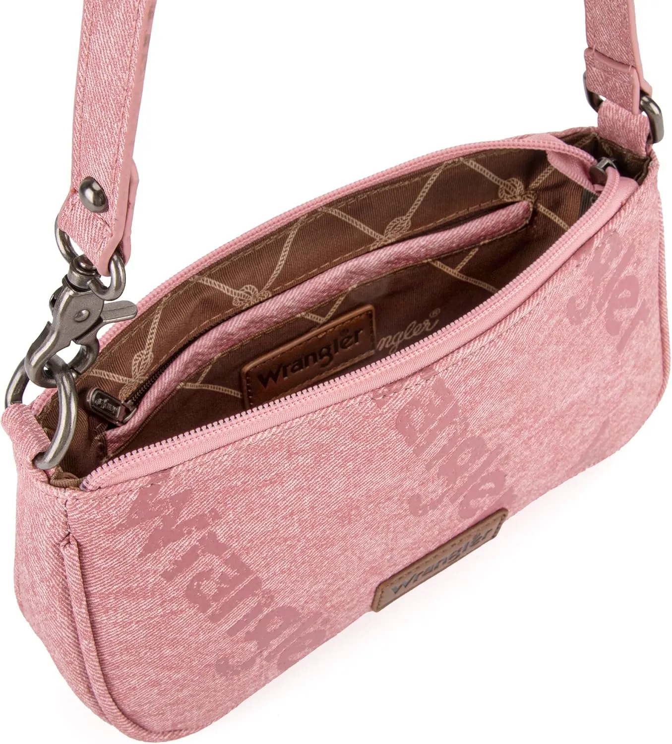 Wrangler Shoulder Bag for Women 90s Retro Top-Handle Hobo Handbag