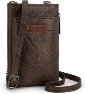 Wrangler Small Crossbody Purse for Women RFID Blocking Over Shoulder Cellphone Wallet with Credit Card Slots