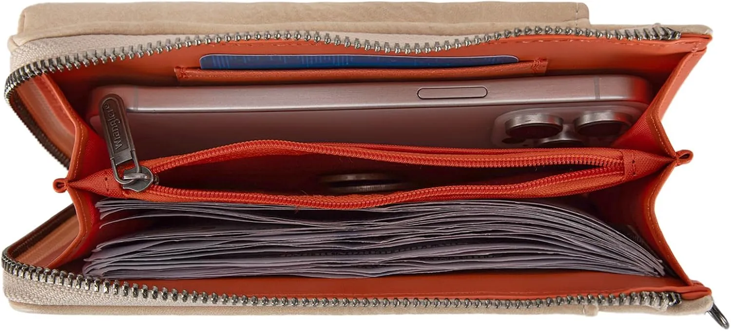 Wrangler Small Crossbody Purse for Women RFID Blocking Over Shoulder Cellphone Wallet with Credit Card Slots