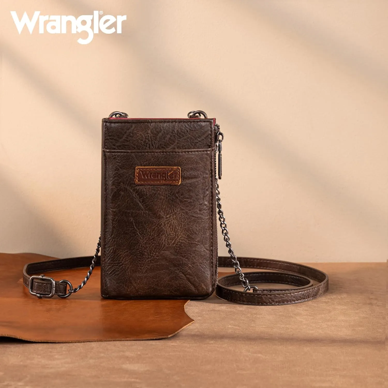Wrangler Small Crossbody Purse for Women RFID Blocking Over Shoulder Cellphone Wallet with Credit Card Slots