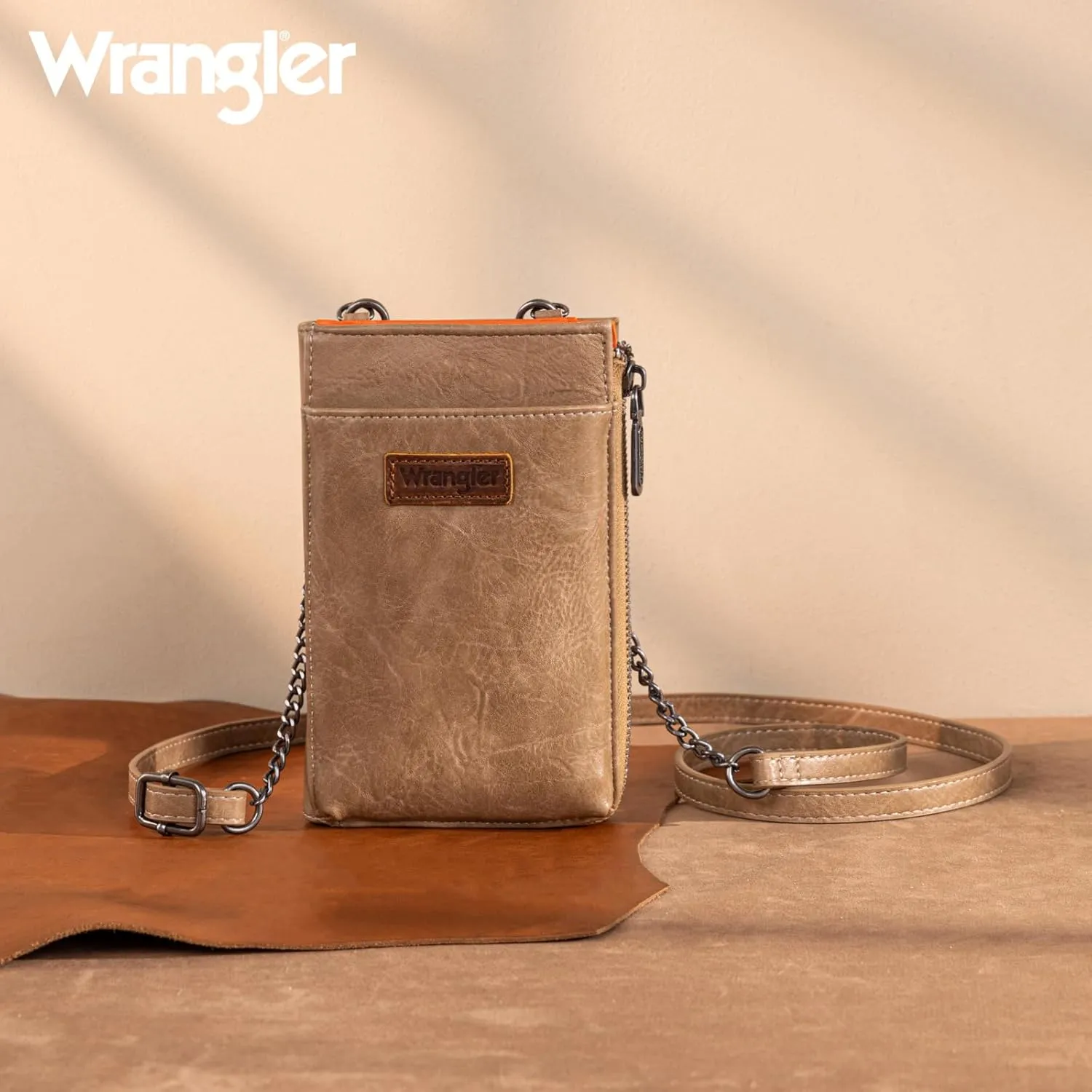 Wrangler Small Crossbody Purse for Women RFID Blocking Over Shoulder Cellphone Wallet with Credit Card Slots