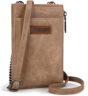 Wrangler Small Crossbody Purse for Women RFID Blocking Over Shoulder Cellphone Wallet with Credit Card Slots