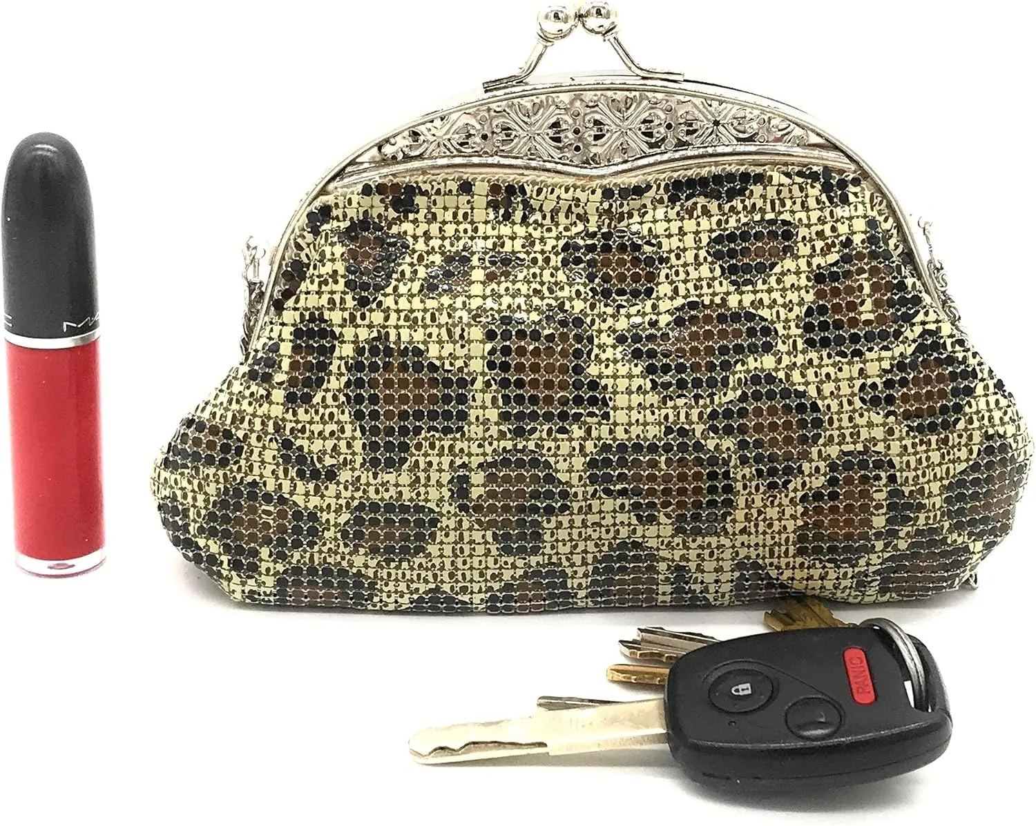 XX-Small Women clutch metal mesh purse for Cocktail Party Prom Wedding Banquet