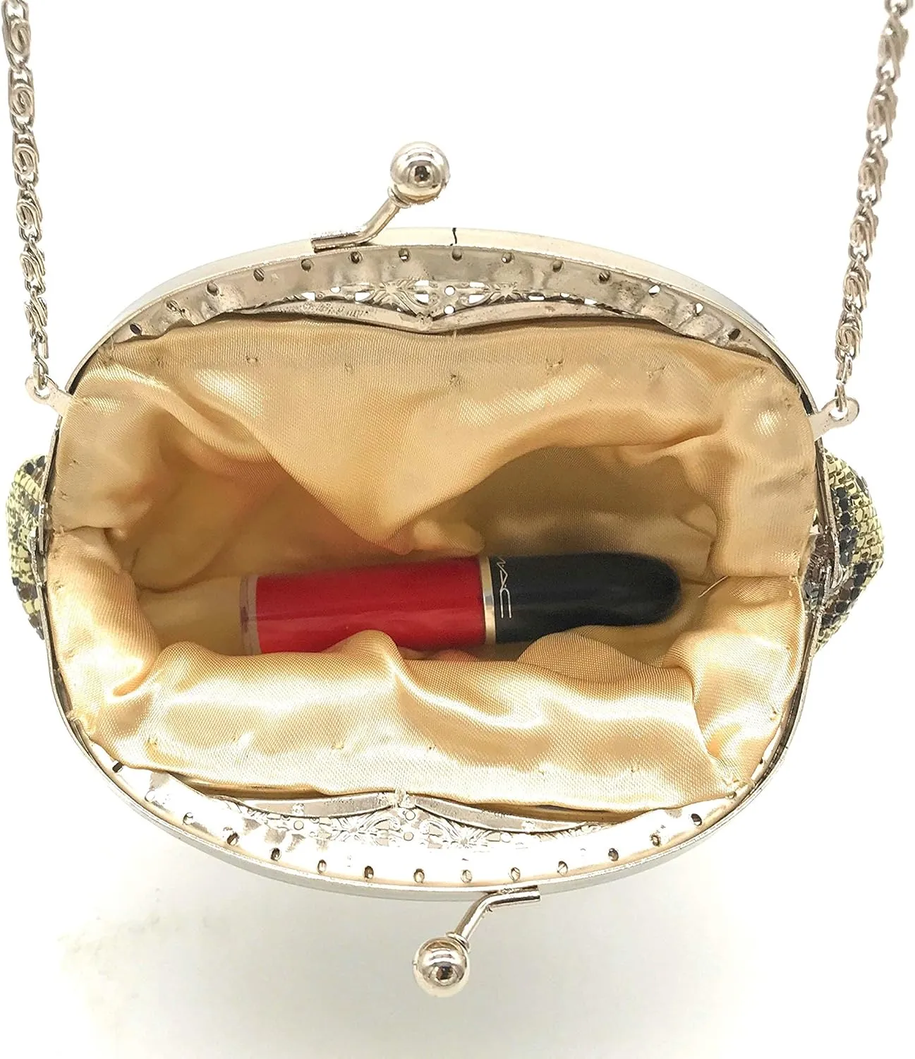 XX-Small Women clutch metal mesh purse for Cocktail Party Prom Wedding Banquet