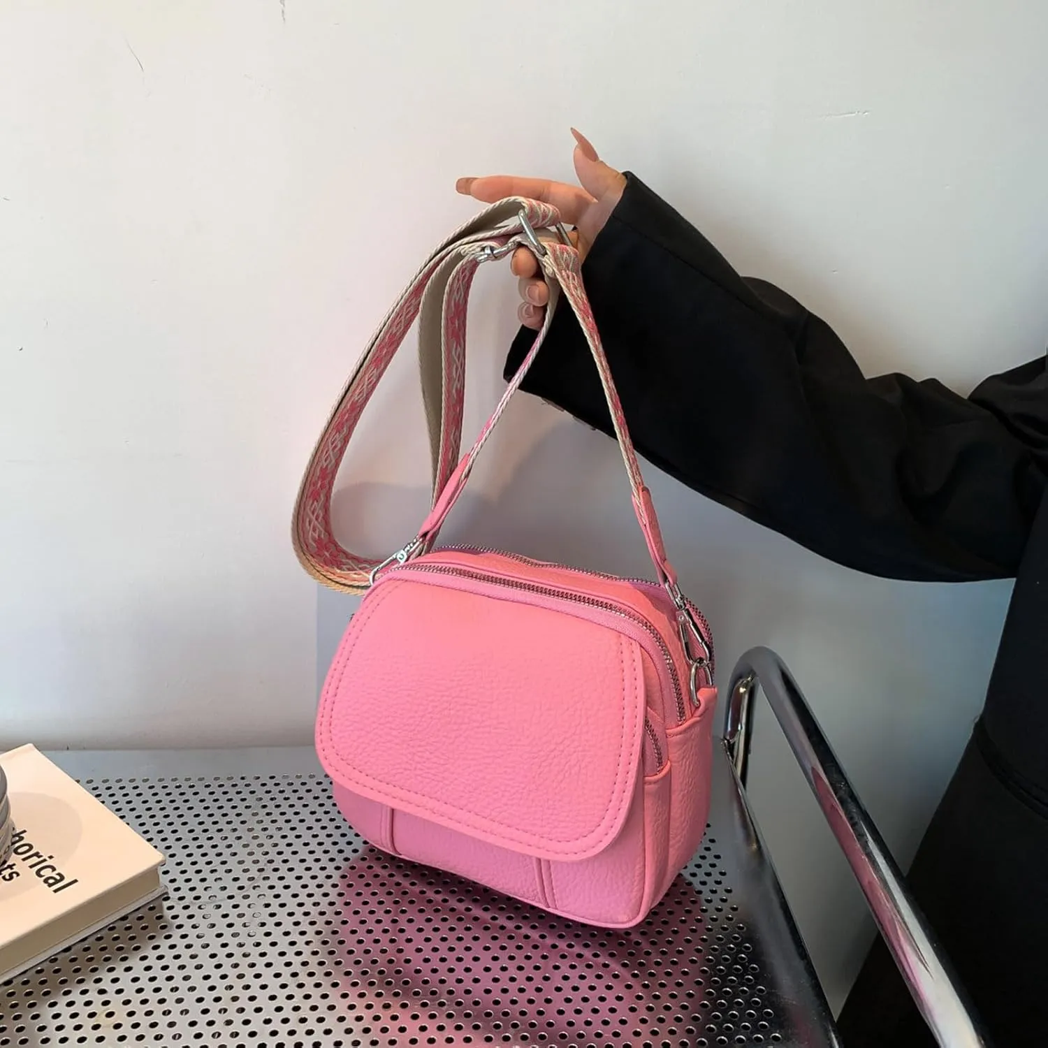 Yaopeing Crossbody Handbag,Fashion Small Leather Shoulder Handbags for Women
