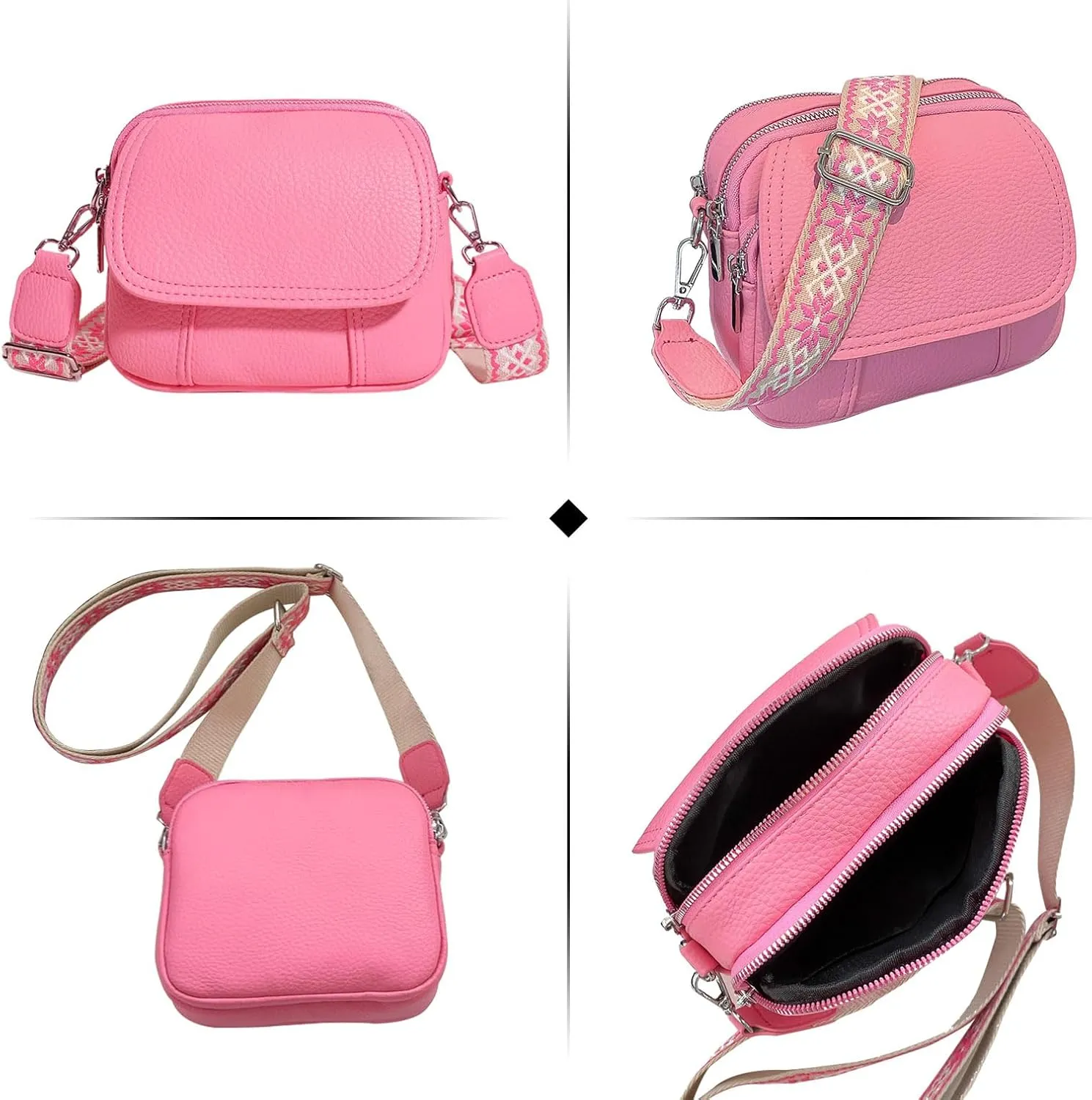 Yaopeing Crossbody Handbag,Fashion Small Leather Shoulder Handbags for Women