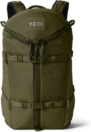 YETI Ranchero Backpack 22L, All-Day Utility Pack, Structured and Durable, Olive