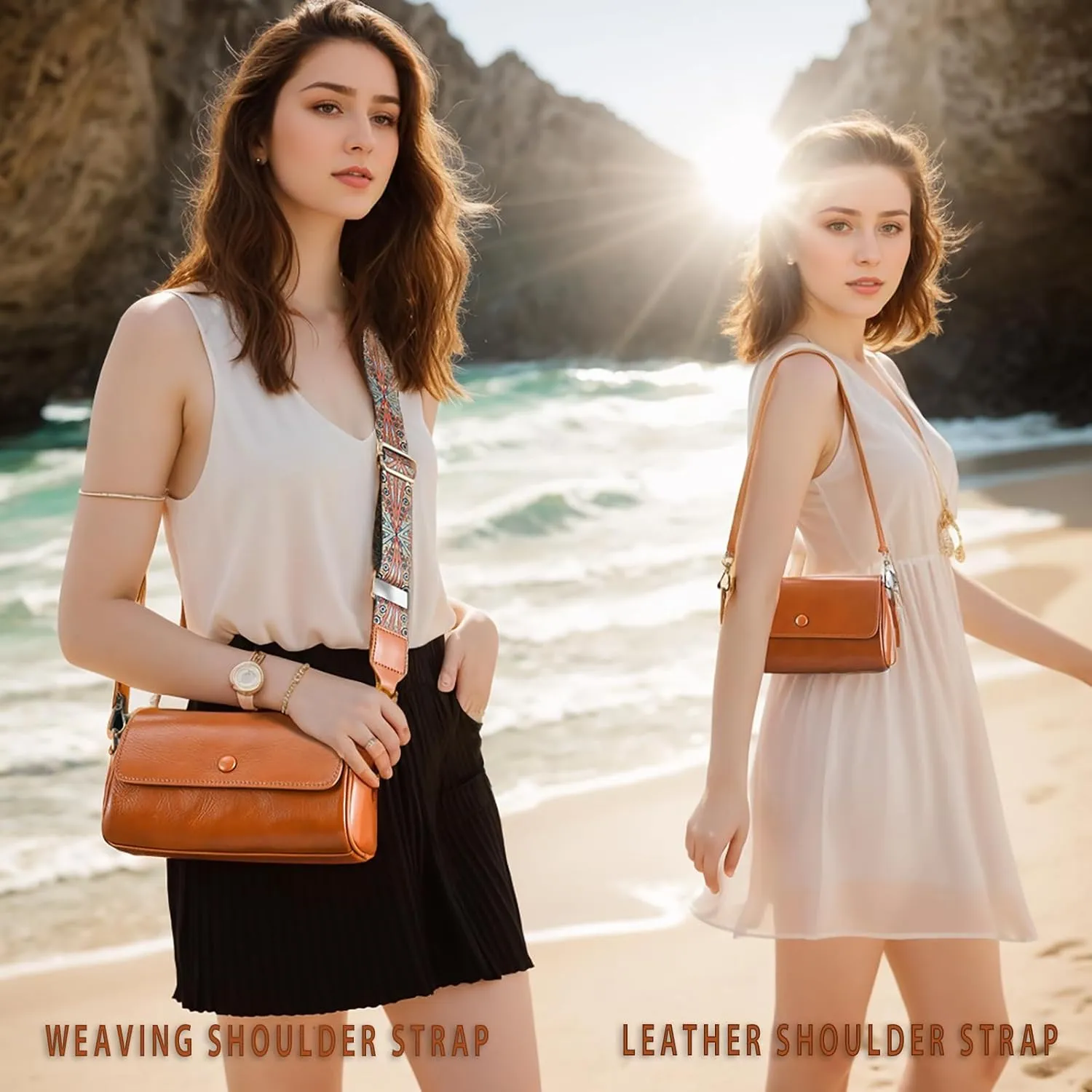 Yonami Genuine Leather Purses for Women – Versatile Crossbody Bags for Women, Perfect Small Purse for Everyday Use