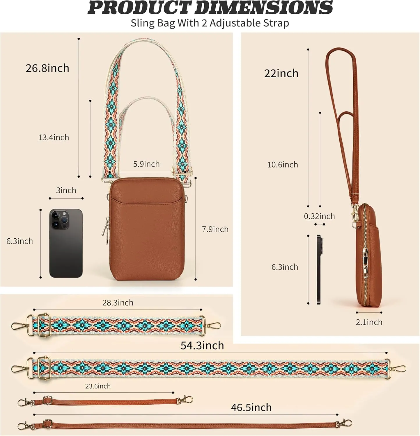 YOOLIFE Mothers Day Gifts - RFID Blocking Crossbody Bags for Women Small Sling Bag Personalized Gifts for Women Mom Her