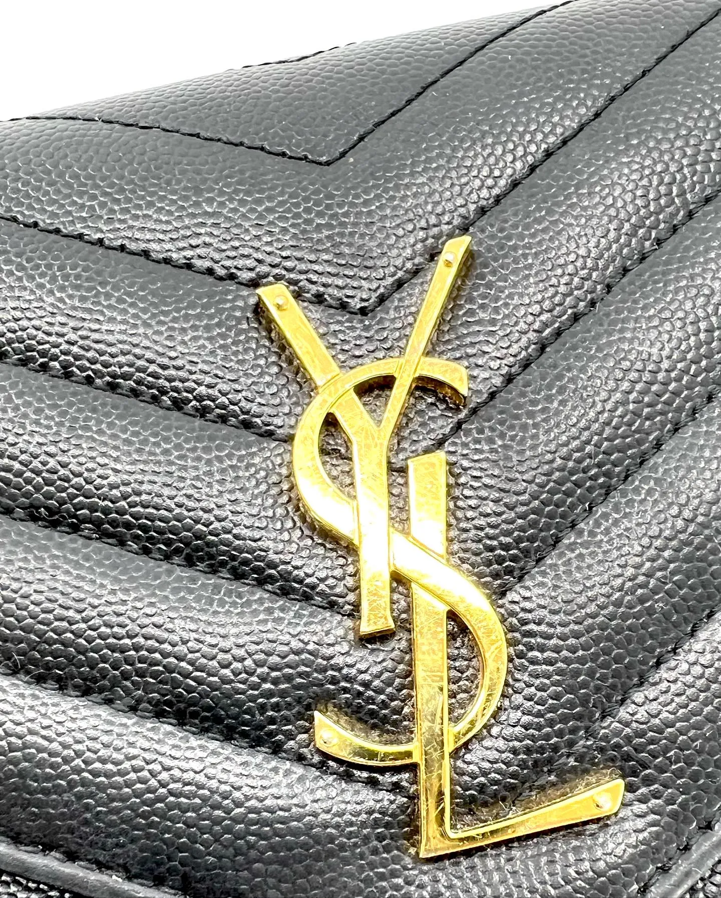 YSL CASSANDRE MATELASSE GRAIN DE POUDRE LEATHER CHAIN BAG