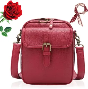 Zealburst Crossbody Bag, Forcipower Leather Crossbody Purse, Urvashi Bag for Women with Built in Wallet