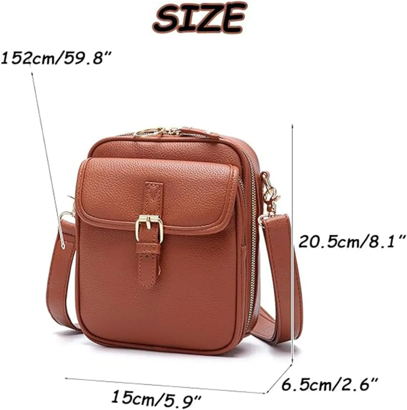 Zealburst Crossbody Bag, Urvashi Crossbody Bag, Vintage Leather Anti Theft Shoulder Bag with 10 Card Slots