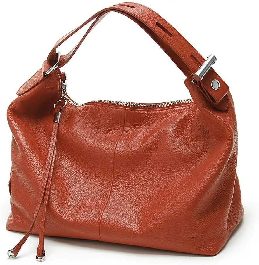 zency 6 Colors Fashion 100% Real Genuine Leather Women Shoulder Bag Handbag Lady Casual Tote
